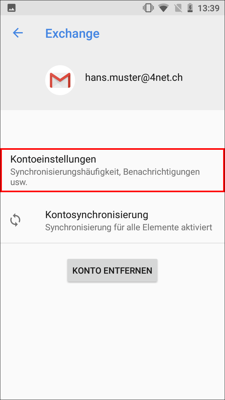 Smartphone - E-Mail-Passwort ändern - 4net AG